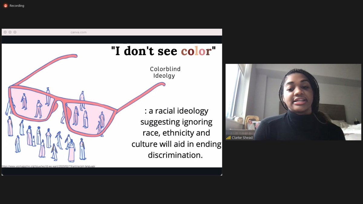 So proud of Clarke for finishing up <a href="/DukePsychNeuro/">Duke Psychology & Neuroscience</a>’s VIP program! Her project will test color blindness levels in pre-med students as a precursor for proposing an anti-racism pre-med course! Thanks to <a href="/Keisha_Bentley/">Keisha Bentley-Edwards</a> for mentoring her!