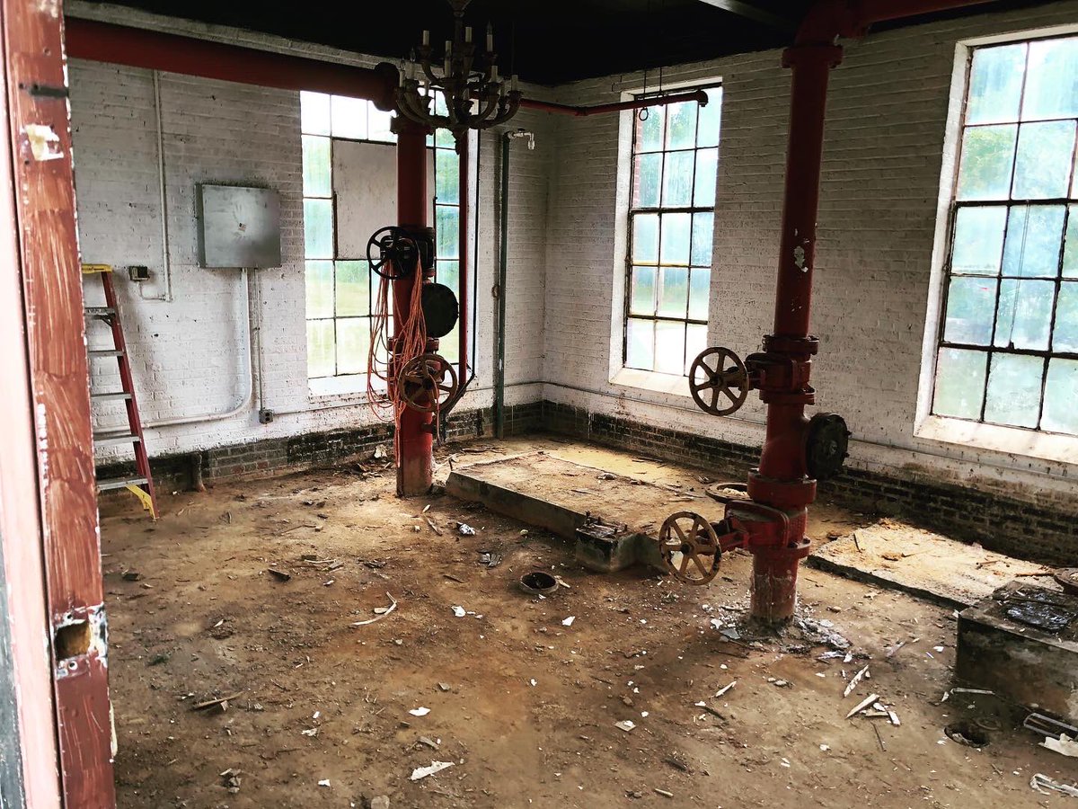 CabarrusBrewCo's tweet photo. Out with the old floors, in with the new! Follow along as we turn this pump house that has served @GibsonMillNC for almost 100 years into a whole new event space experience here at CBC! 😁🍻 #cbcpumphouse https://t.co/FsdUdP9R2m
