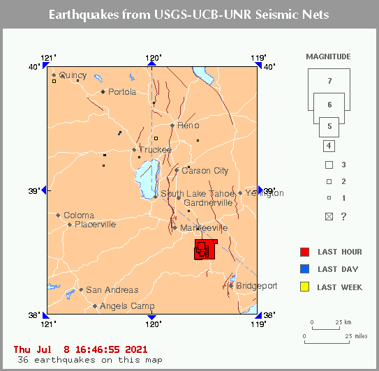 DrLucyJones's tweet image. The M5.9 this afternoon is a classic normal faulting earthquake for eastern California. As is common in this region, there are a lot of aftershocks - 10 above M3 in the first hour.
scedc.caltech.edu/recent/Maps/12…