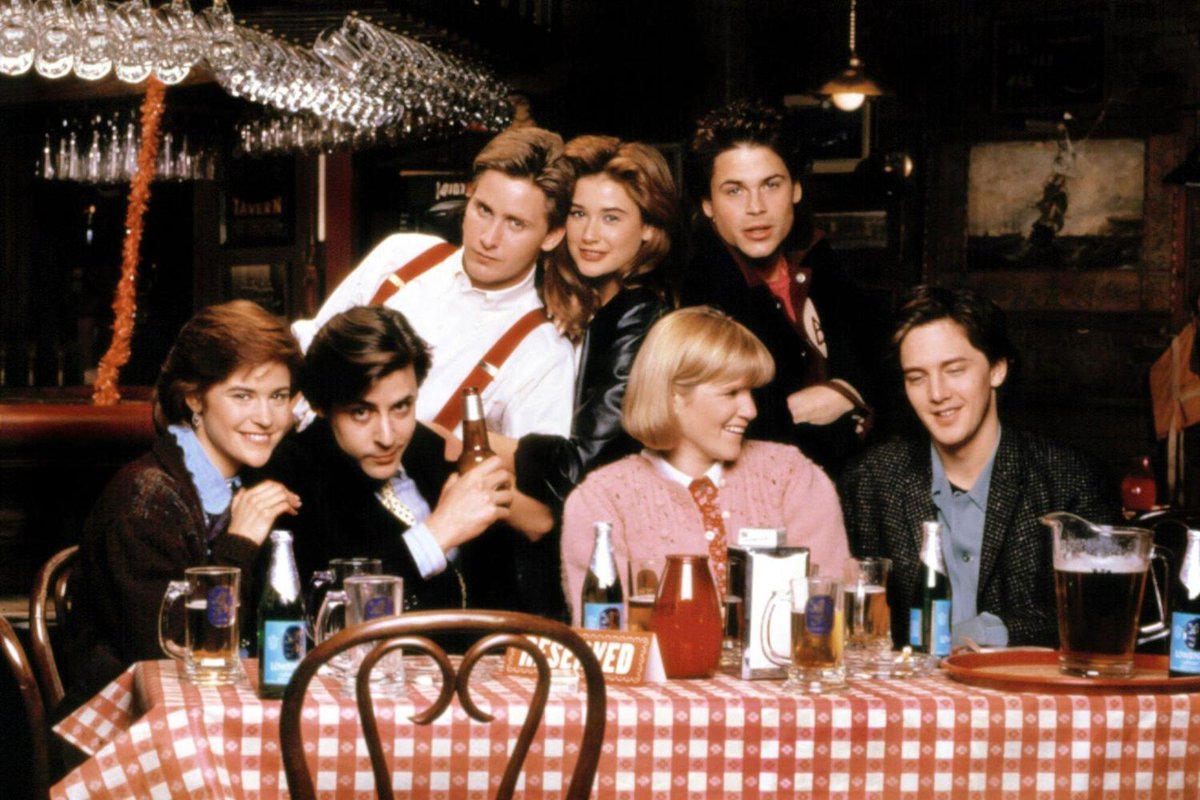 Rob Lowe toasts 'St. Elmo's Fire' anniversary with Brat Pack throwback