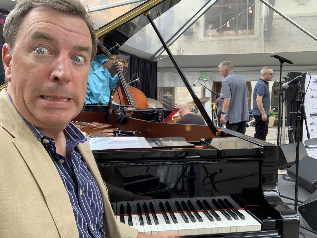 First time back at it in a year and a half. Here we go! @curtisstigers #pianojazz @vailjazz