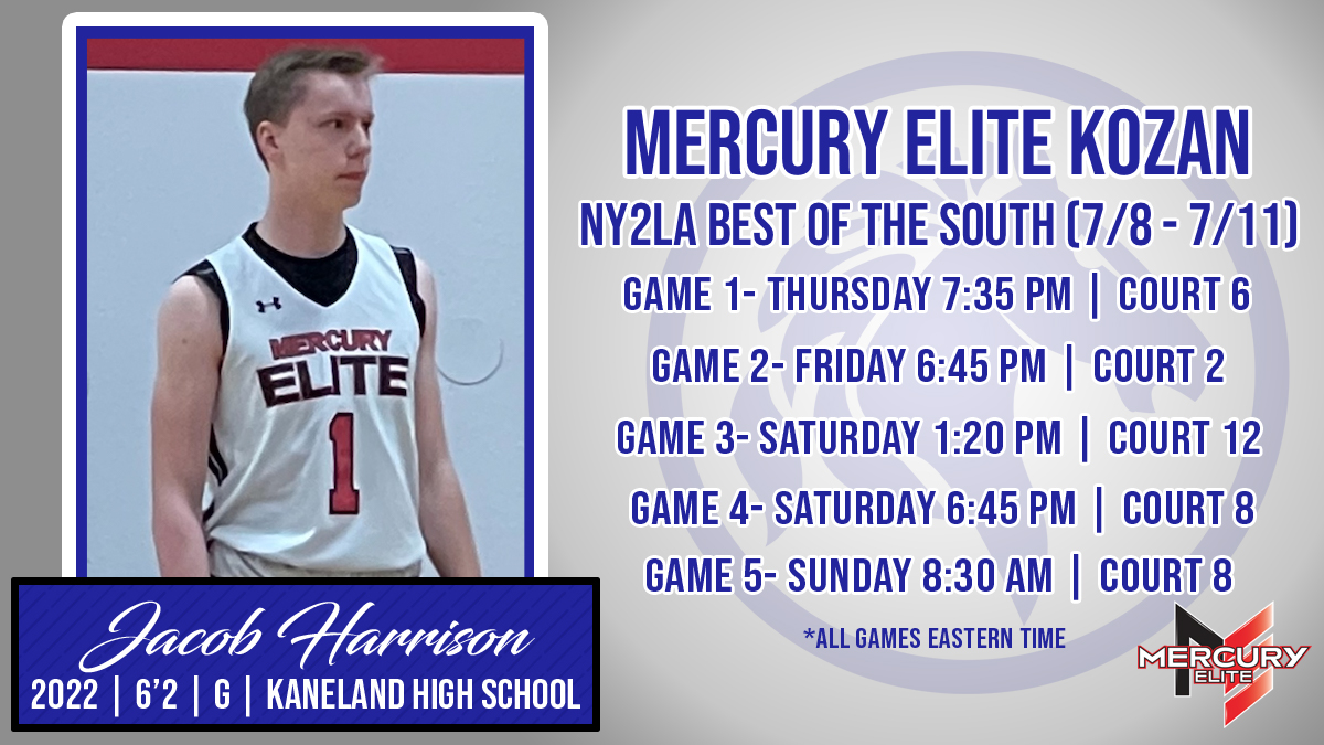 🚨EVALUATION ALERT🚨

#DarkHorse 2022 6'2 G Jacob Harrison (Kaneland HS, IL) and his <a href="/MercuryEliteAAU/">Mercury Elite</a> 17U Kozan team tip-off in their first game at the <a href="/ny2lasports/">NY2LA SPORTS</a> event in Atlanta in 3️⃣0️⃣ minutes!

📍Court 6

⏰ 7:35 PM ET

🎥  hudl.com/video/3/153173…