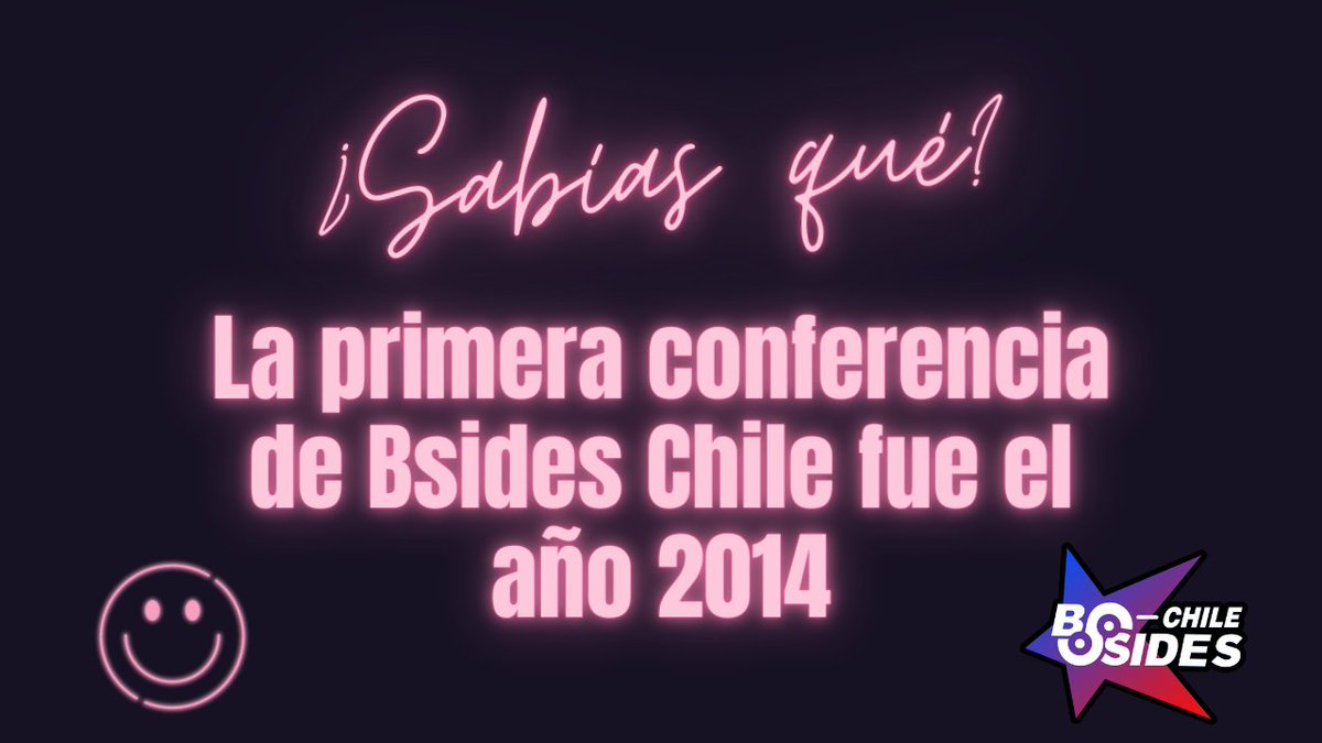 BSidesCL's tweet image. El 2014 realizamos la primera conferencia de Bsides Chile en la universidad Andrés Bello y contamos con 7 Charlas. 

#SomosElLadoBdeLasConferencias #CybersecConference #ciberseguridad #ciberseguridadchile #infosec