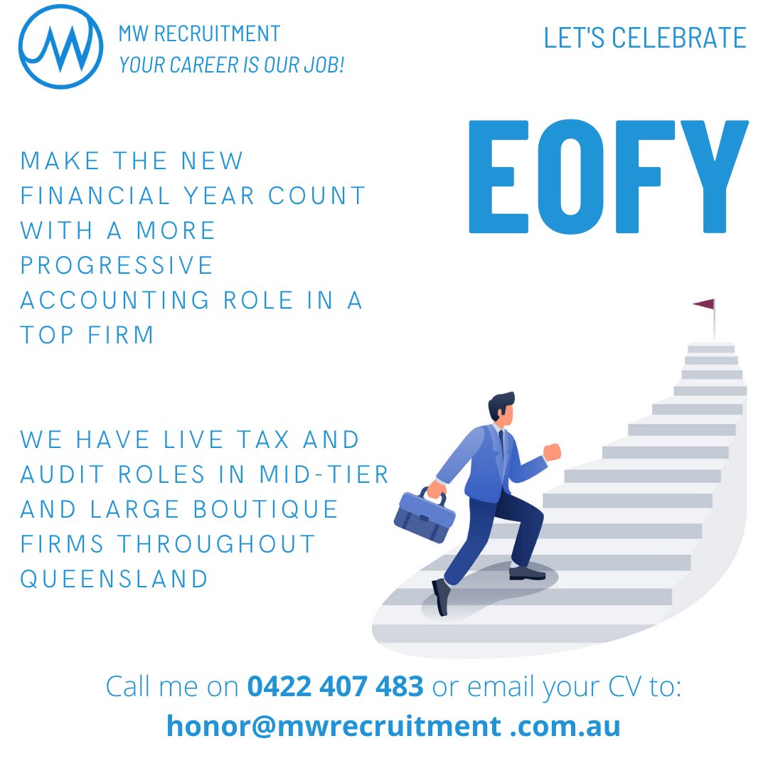 Say hello to a new role in a top accounting firm for the new financial year!