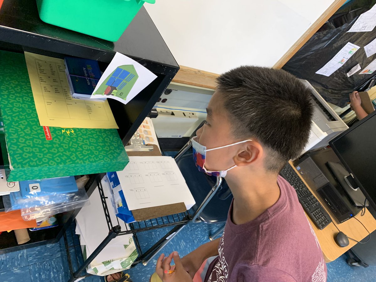 MissAliSeiter's tweet image. This Base “Ten”ts activity got these students moving around the classroom🔎⛺️ Thank you @heyhopeking for this amazing resource! #ESY21 #smorelearning #smorefun @BMcClelland24