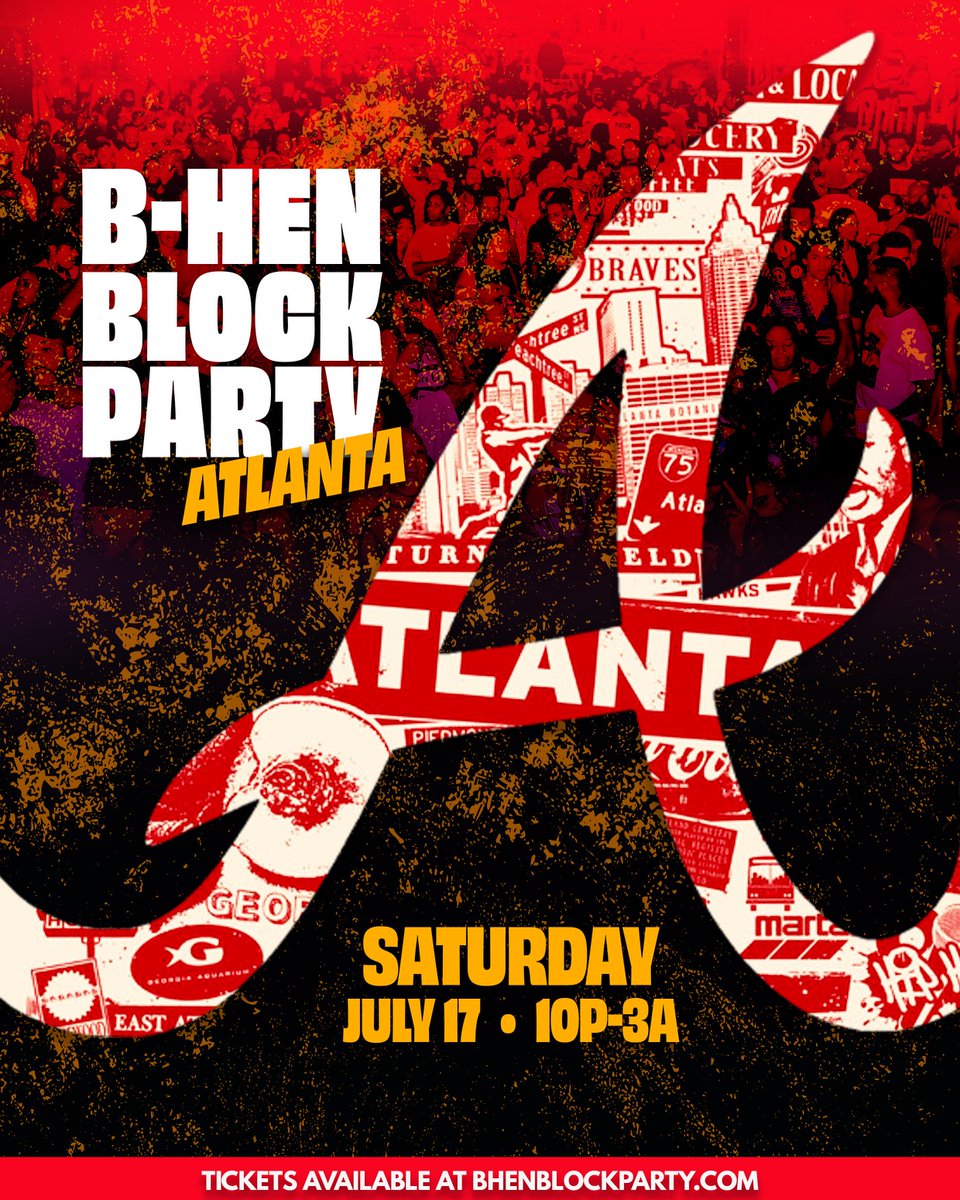 itsBrianHenry_'s tweet photo. This is happening. You and ya crew should be there. 
#BHenBlockParty
ATL Edition🍑
Sat July 17th
Tix: https://t.co/9FLMH6D9Sc https://t.co/wkkqAN6tla