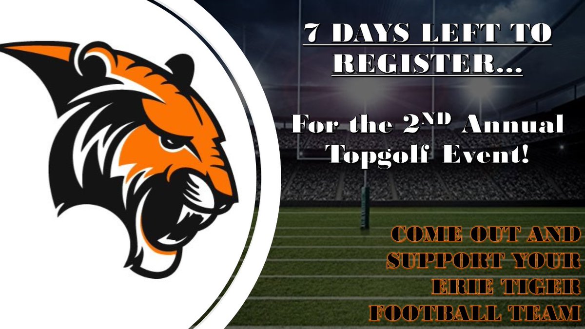 Erie High Football (@erietigersfb) on Twitter photo Check it off your list...
stvrain.revtrak.net/.../erie-hs-at…...
<a href="/ErieHSAthletics/">Erie HS Athletics</a> <a href="/ErieHighSchool/">Erie High School</a> Check it off your list...
stvrain.revtrak.net/.../erie-hs-at…...
<a href="/ErieHSAthletics/">Erie HS Athletics</a> <a href="/ErieHighSchool/">Erie High School</a>