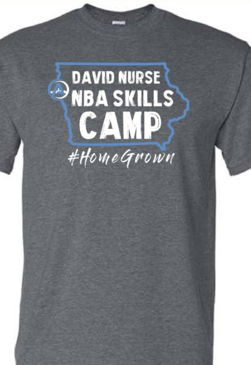 Don’t forget to sign up for the David Nurse NBA Skills Camp next Tuesday and Wednesday!  

If anything, come for the sweet shirt!

#NurseBack2Iowa #Arena 

Register here: thearenasiouxcity.com/Default.aspx?t…