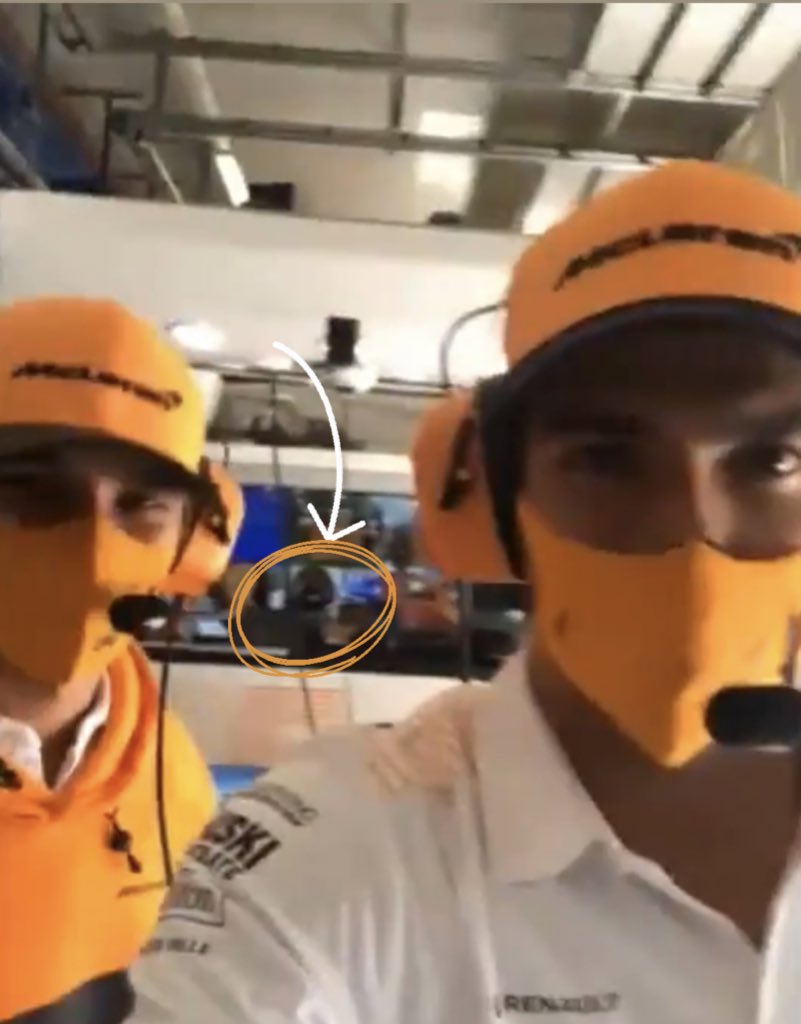 McLarenDoggo's tweet photo. Throwback to last years Austrian GP, when I got a blurry selfie with Lando and Carlos! 🐶🐾 🧡🧡#ThrowbackFursday https://t.co/cLMN1vSa1J