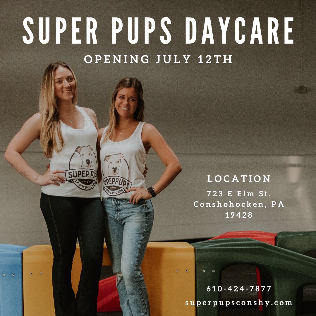 SuperPupsConshy's tweet photo. 🎉 Opening Day is Monday, July 12th! 🎉 

That's right! We are open for your Super Pups this coming Monday!

Ready to learn more? Start here ---> https://t.co/vDsbi53q58

Questions?
📧 Info@Superpupsconshy.Com
📱610-424-7877
or ⅆ𝕞 us! https://t.co/sxzOrM8qwu