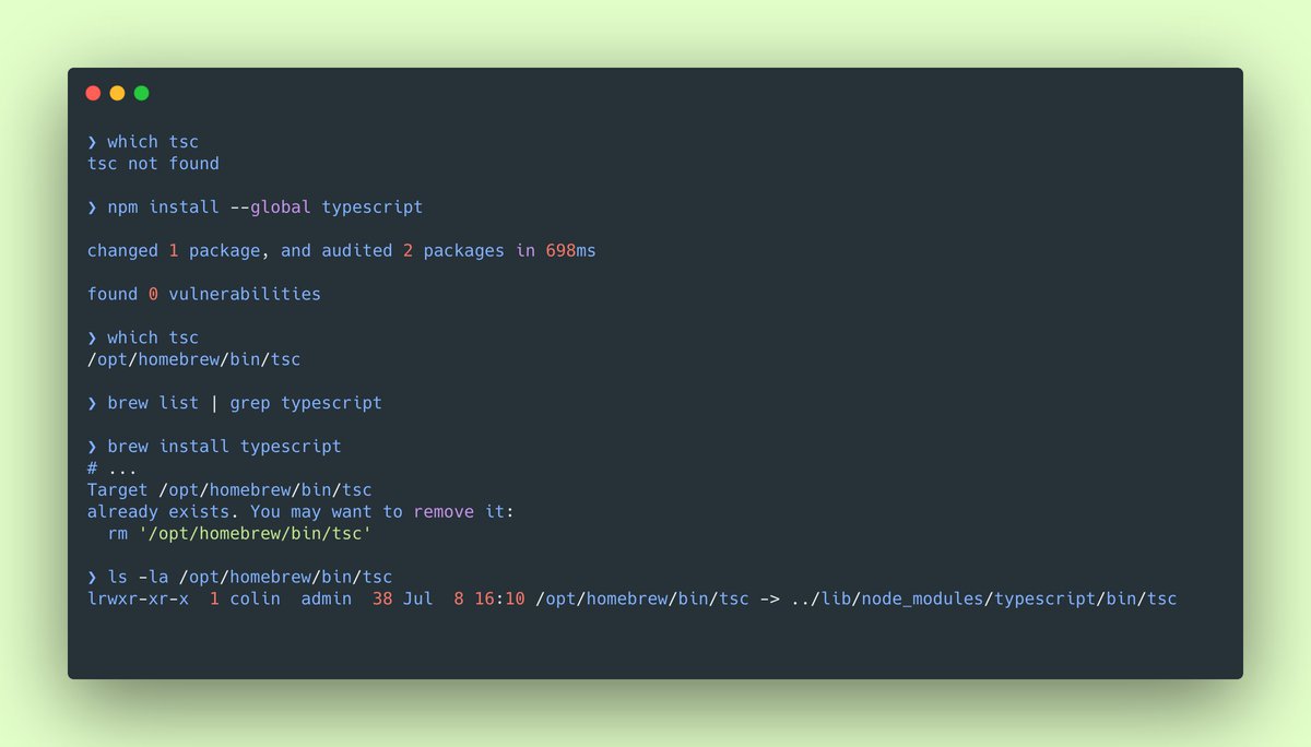 why does `npm install --global` create binaries in the homebrew folder? 🤔