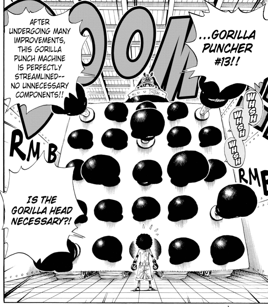 Rachel-Desu on X: After Robin's attack, the lackeys get a look at Black  Maria's defeat and are stunned by Demonio's form. No one saw Zoro's Asura  aside from Kaku, but Franky *did*