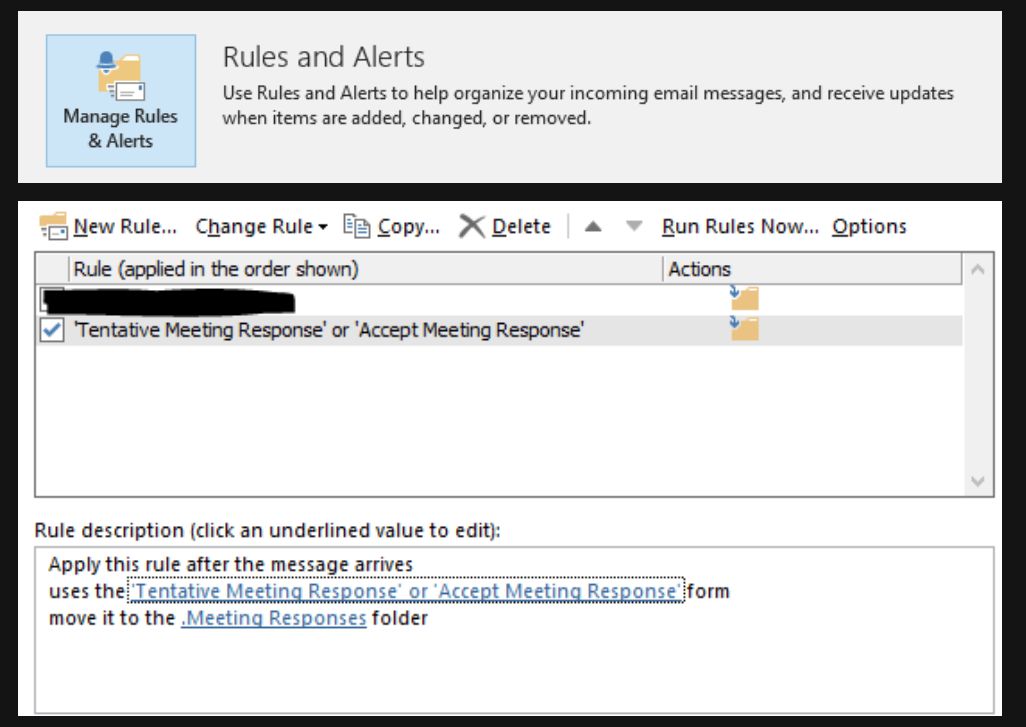 📫Emails can be all consuming &amp; a big distraction in our day to day lives - why not reduce some of those unnecessary emails with this quick &amp; effective tip.
⚙️Set up a automatic rule for all meeting replies to go directly to a separate folder away from your inbox
 #EA #APAI #PA
