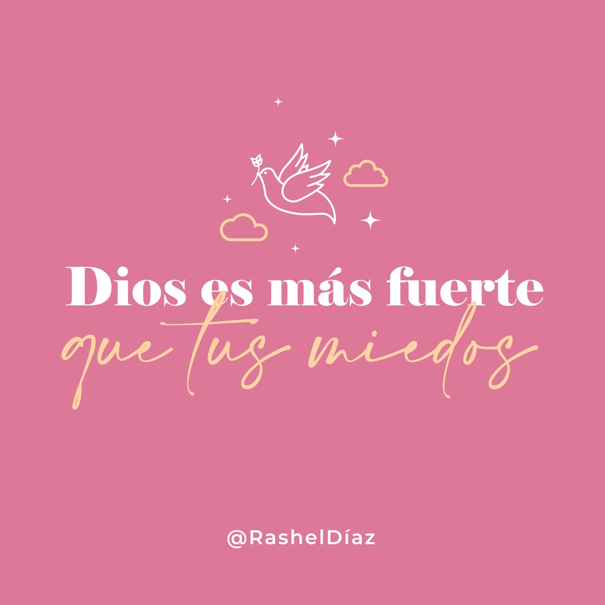 A veces sentimos que no podemos más, nos llenamos de miedo y olvidamos comprender lo que pasa alrededor, pero Dios nos guía, nos acompaña y va minimizando el miedo cuando oramos desde el corazón. ❤️