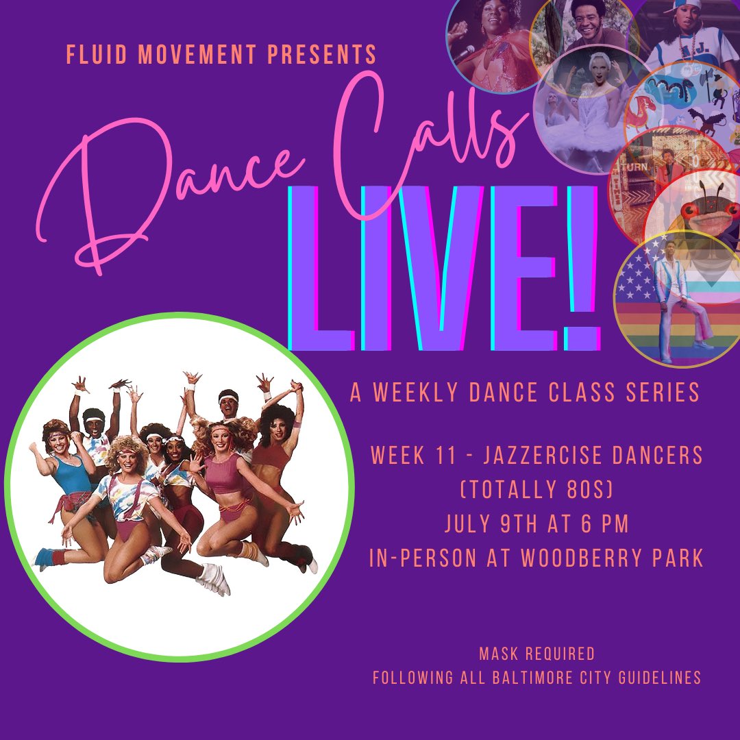 FluidMovementWB's tweet photo. TOMORROW!! Jazzercize with Fluid Movement at Woodberry Park, 6pm! https://t.co/tSVeSis5AM