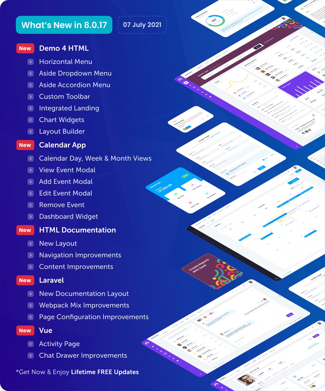 KeenThemes on X: "Metronic 8 got its 4th demo, Calendar Application,  Improved docs and new features in Vue & Laravel versions.  https://t.co/aJCw3eRtC8 #Bootstrap #HTML #template #javascript #laravel  #vue #Calendar #blazor https://t.co/R9sQ0QmU9i" /