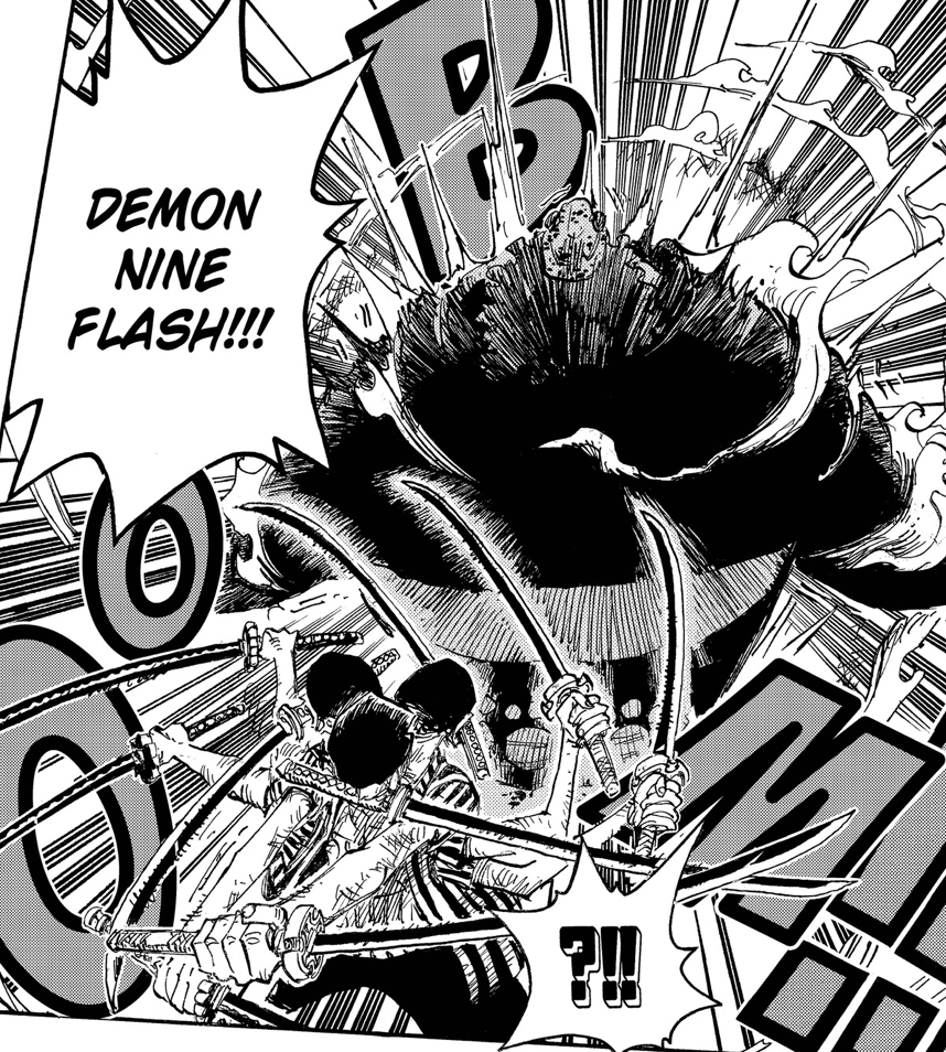 Rachel-Desu on X: After Robin's attack, the lackeys get a look at Black  Maria's defeat and are stunned by Demonio's form. No one saw Zoro's Asura  aside from Kaku, but Franky *did*