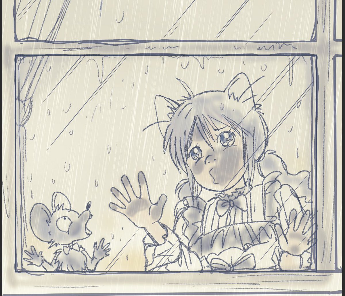 おはようさんです😄
ほんまに今朝もこんな感じで窓から雨を恨んでましたw😅レインコートでフル装備かよ💦めんどくさーっとw😅
やっと金曜日。今日一日頑張ったらまた休み♪週末ゆっくり過ごすど🙌😄
今日も一日ファイトです👍
過去絵
いい加減雨止んでほしいにゃぁぁ🐱💦
ちゅぅぅ、、🐭