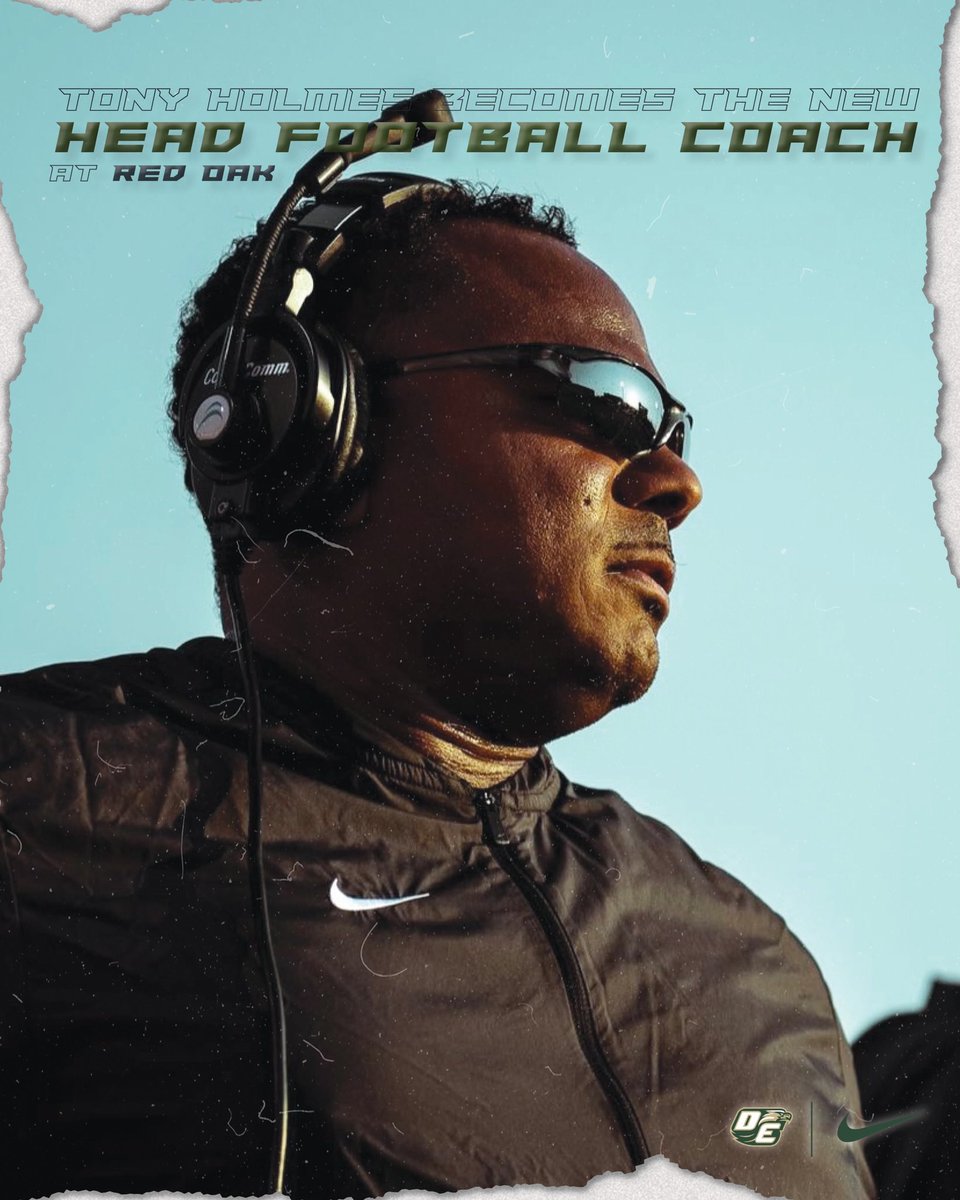FootballDesoto's tweet photo. Congratulations to Coach Tony Holmes on becoming the new Head Football Coach at @ROHawksFootball! #DesotoU 🦅 https://t.co/OvOTA34hyo
