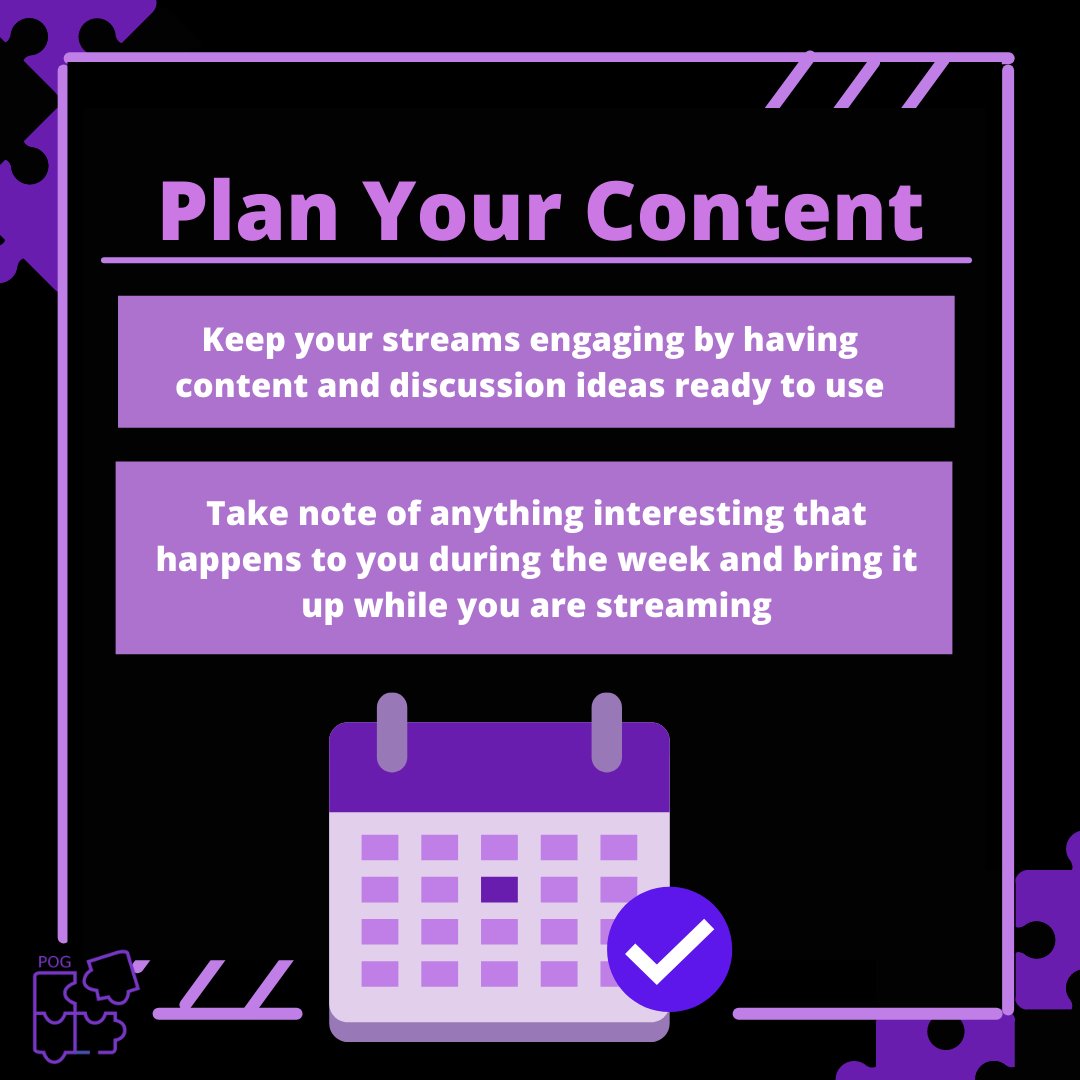PogNetworks's tweet image. Keeping your stream interesting is important, even if there are no viewers sometimes. Practice talking to yourself and telling stories about experiences you’ve had. This will prevent the stream from being quiet and unengaging when viewers do drop by.

#streamertip #smallstreamer
