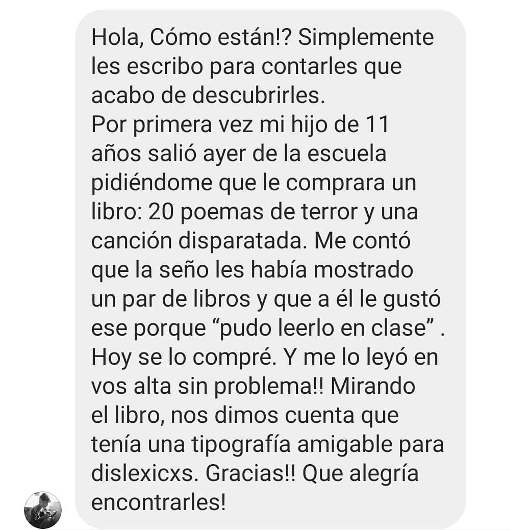 ¡MISIÓN CUMPLIDA!No saben lo felices que nos ponemos cuando recibimos un mensaje como este.Este es especial, es de esos que nos llenan el alma y nos ensanchan el pecho de orgullo
#gerberaediciones #librosinclusivos
#librosparatodos
#leerincluye #leeresunderecho #lecturainclusiva
