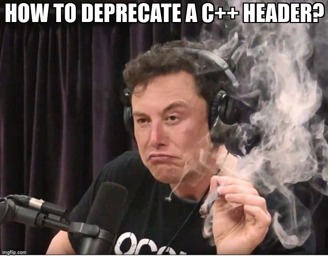 overflow_meme's tweet image. How to deprecate a C++ header? stackoverflow.com/questions/6830… #cpp #deprecated