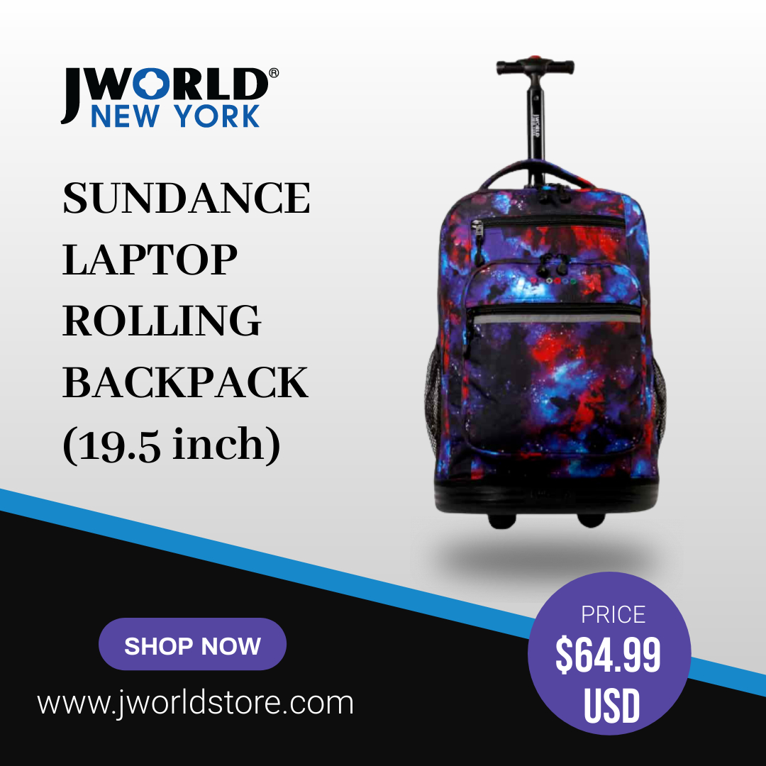 JWorldNewYorkO1's tweet image. Laptop Rolling Backpack..
Visit: jworldstore.com
#backpack #rollingbackpack #coloredbackpack #kidsbackpack #laptopbackpack #wheeledbackpack
