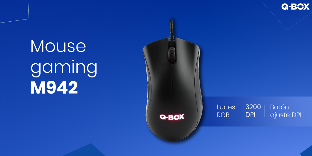 qboxar's tweet photo. Mouse Gaming M942 ⚡️⚡️

🔸3200 DPI
🔸Botón DPI de ajuste
🔸Luces RGB
🔸2 Botones laterales

👉🏼 Conocé todos nuestros periféricos en: https://t.co/mUBJwJQ4hc 

#pcgamer #gamingpc #gaming #mousegamer #tecnología #pc #desktoppc #pcs #gamers #pcsgaming #gamer #tecnologia https://t.co/9mqfYSeprQ