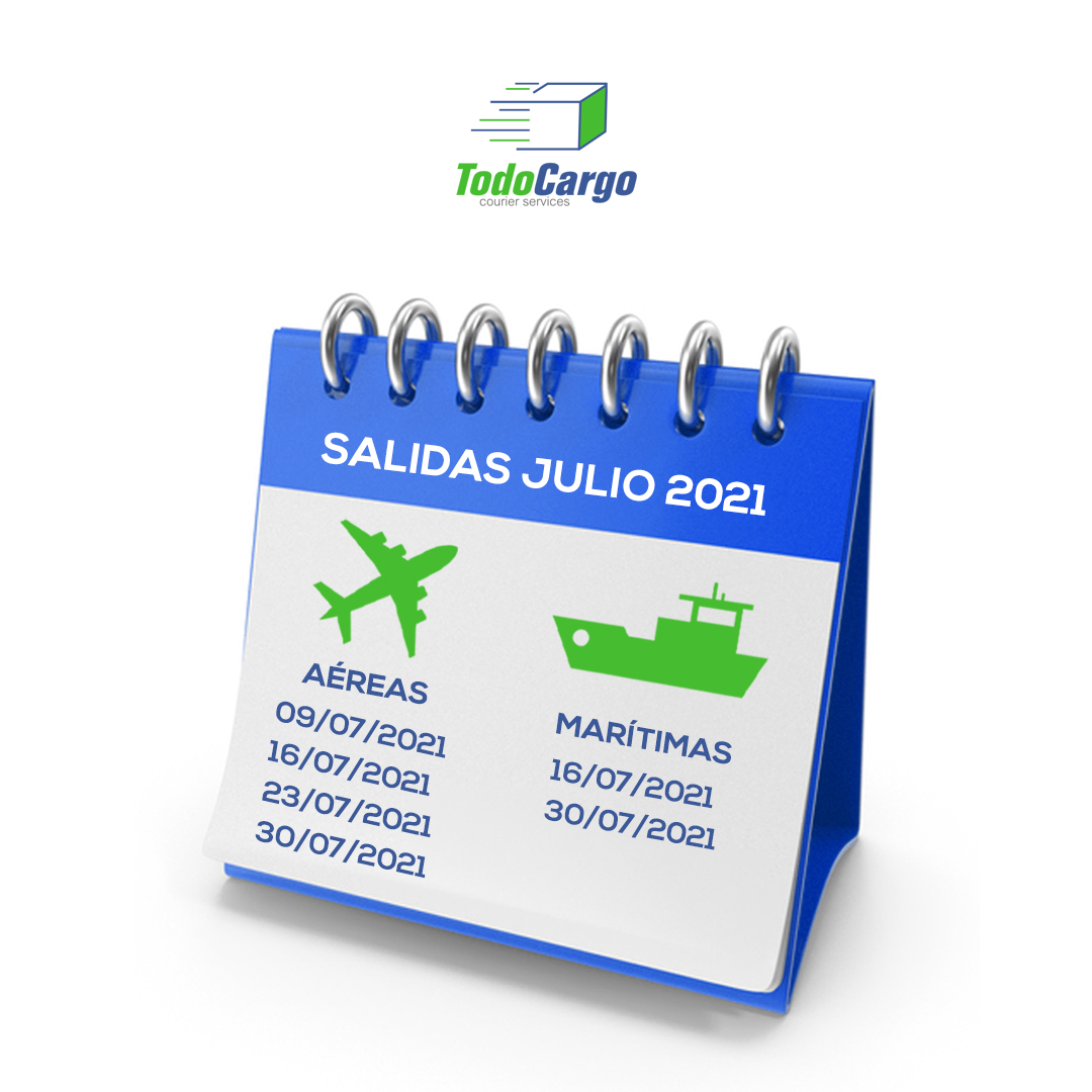 📣 ¡Compra online LO QUE QUIERAS y ENVÍA CON NOSOTROS! 📣

Nos estamos preparando para las próximas salidas del mes.

👀 Recuerda que ningún paquete sale si no se nos da autorización. Planifica con tiempo y escríbenos desde YA a info@todocargo.com para gestionar tus envíos.