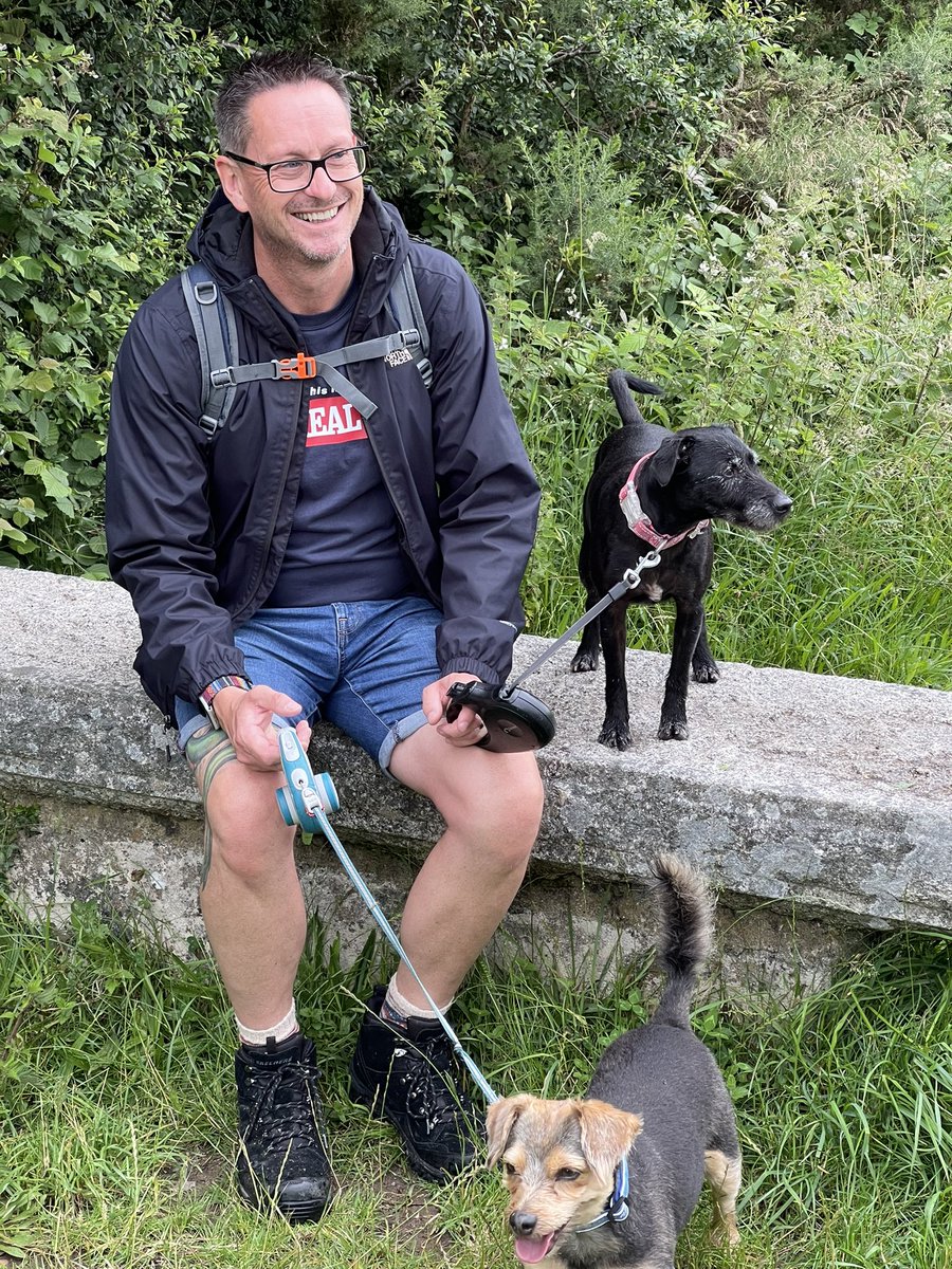 jpclaysylvester's tweet photo. I know I’m biased but these boys are pretty cool! They’re definitely enjoying camping! The husband rocks too! #MensbestFriend #campingrocks #LGBTQPrideMonth #Husband https://t.co/nEfTU3Jps2