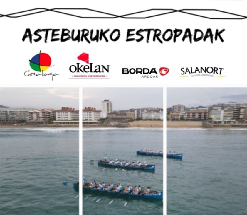 zarautzarraun's tweet photo. Hauek dira asteburu honetako Zarautz Gesalaga-Okelanen estropadak: #zarautzarraun #enbata @actraineras @actraineras_eus #ETE #KAE2 https://t.co/WK8xj2Go8J