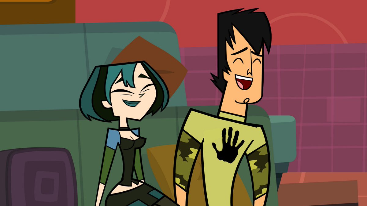 Today's bonus color-contrast pairing is Gwen/Trent from Total Drama! /...