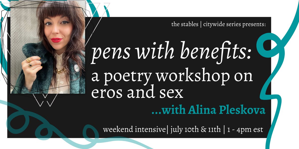 phillystables's tweet photo. sexy weekend seekers! join us &amp; @nahhhlina as we glide through the profane, the profound, the silly and the sensual to get proper comfortable writing about desire &amp; sex, in all their moody, murky forms. details and tix here! https://t.co/457WkQhakc https://t.co/qAaQtfedBt
