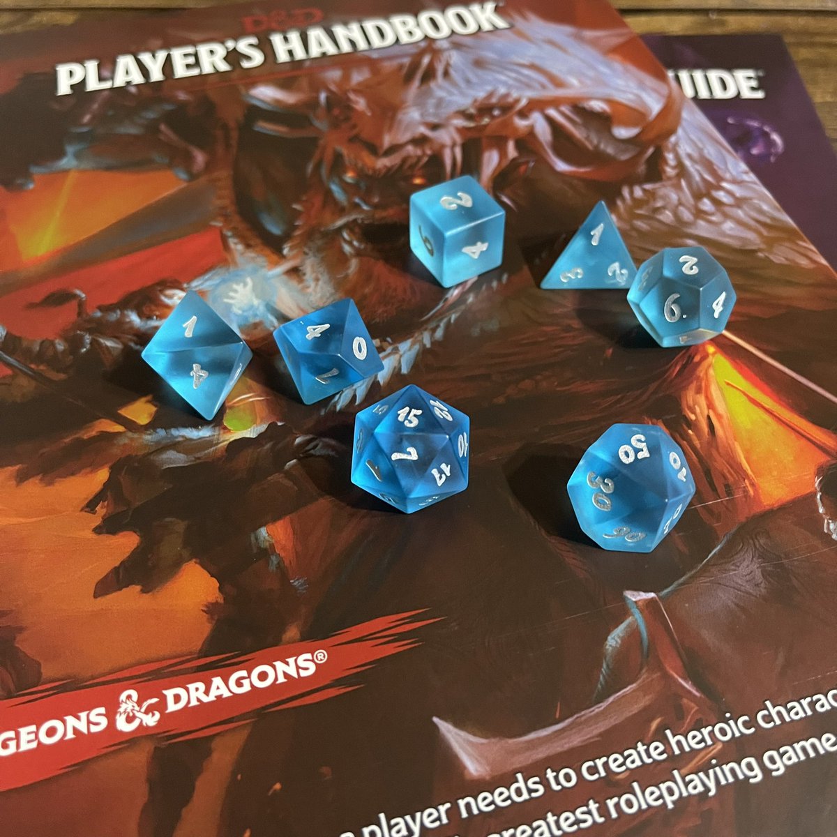 Celtic_Surfer's tweet photo. Oh man! Today got a little more exciting. 😍 

The sea glass dice 🎲 I backed on @kickstarter by @DiceDungeons arrived. These are soooo nice. I absolutely love them! 

#dice #ttrpg #rpg #nerd #nerdlife #dnd #lowlife2090 https://t.co/eNy1qqeTBM