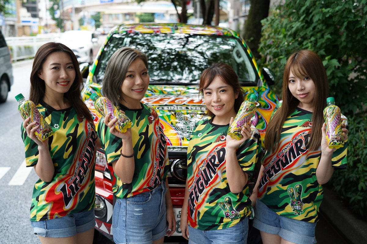 7月3日（土）ライフガードカー走行時の #ライフガードガール を紹介し