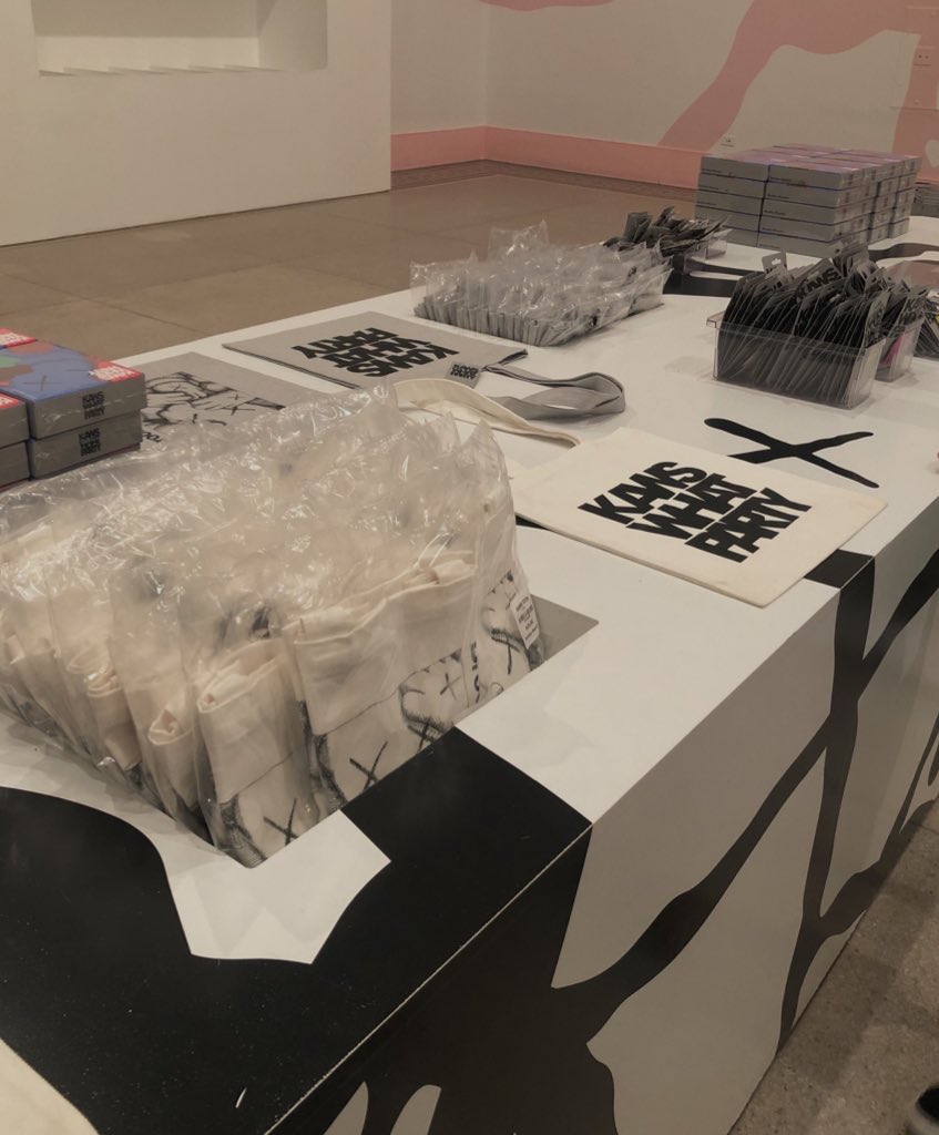 kaonvshi's tweet photo. kaws: what party exhibit https://t.co/DhcZJy93GG