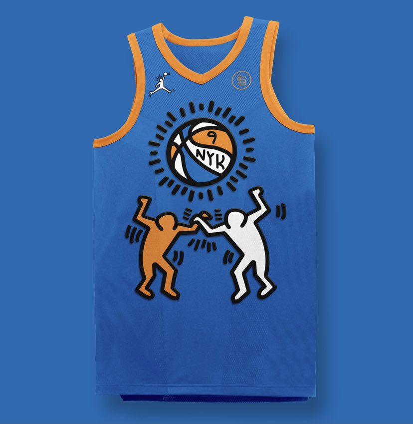 Did the Knicks Win? on X: Still thinking about this Keith Haring x New  York Knicks city edition jersey concept  / X