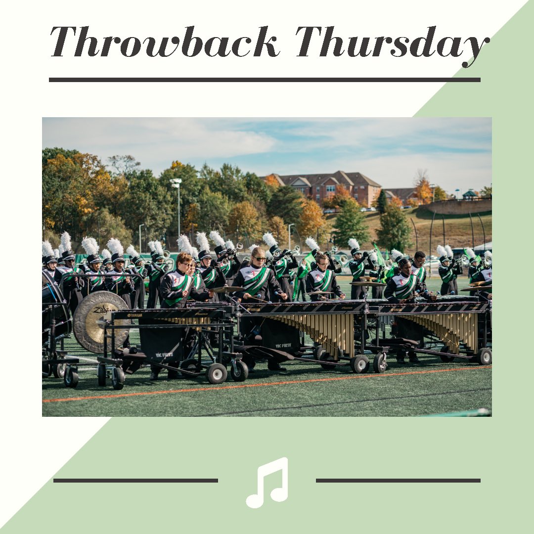 #ThrowbackThursday to our awesome front ensemble performing at a halftime show in 2019!
