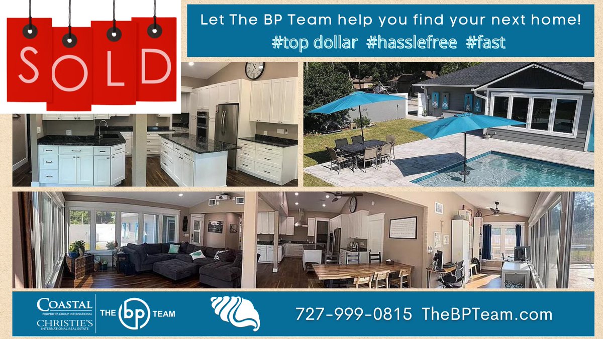 thebpteam's tweet photo. 🎉🎉 Just SOLD! Well-appointed Palm Harbor home! 🎉🎉 We deliver results.
#wesellhomesfast #flrealestate https://t.co/fsSOvGF6tA