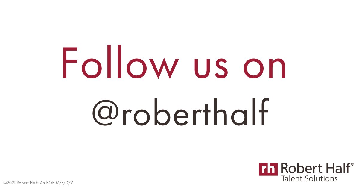 Whether you're hiring talent or looking for your next role, now you can find insights all in one place. Give our main company account a follow ➡️ <a href="/roberthalf/">Robert Half</a>