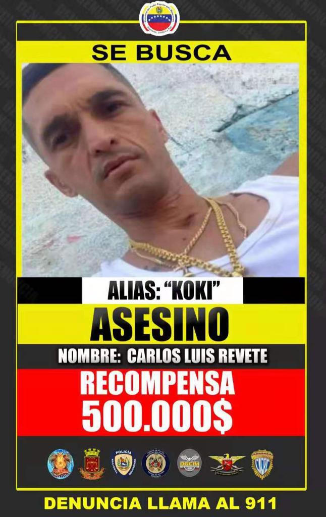 🚨 #ATENCION | @MIJP_Vzla ofrece recompensa a quien suministre información sobre la ubicación de los integrantes de la banda criminal de la Cota 905 en Ccs liderada por alias “El Koki” Carlos Luis Revete) ➡️➡️ #HéroesDeVerdad