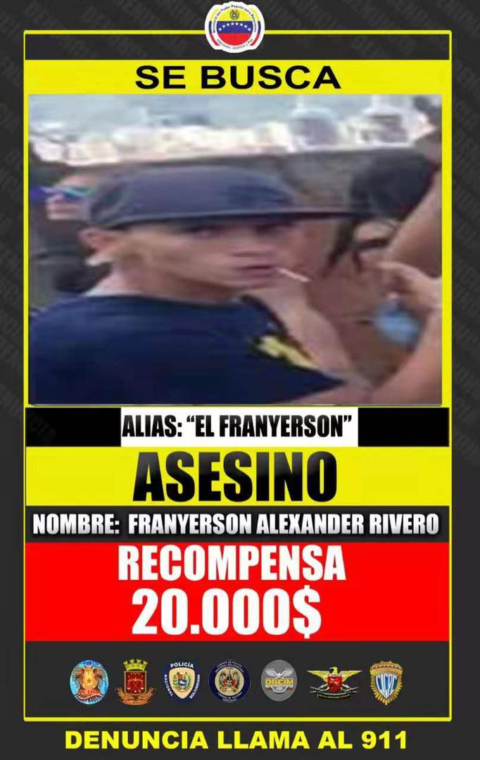 🚨 #ATENCION | @MIJP_Vzla ofrece recompensa a quien suministre información sobre la ubicación de los integrantes de la banda criminal de la Cota 905 en Ccs liderada por alias “El Koki” Franyerson Alexander Rivero ➡️➡️ #HéroesDeVerdad