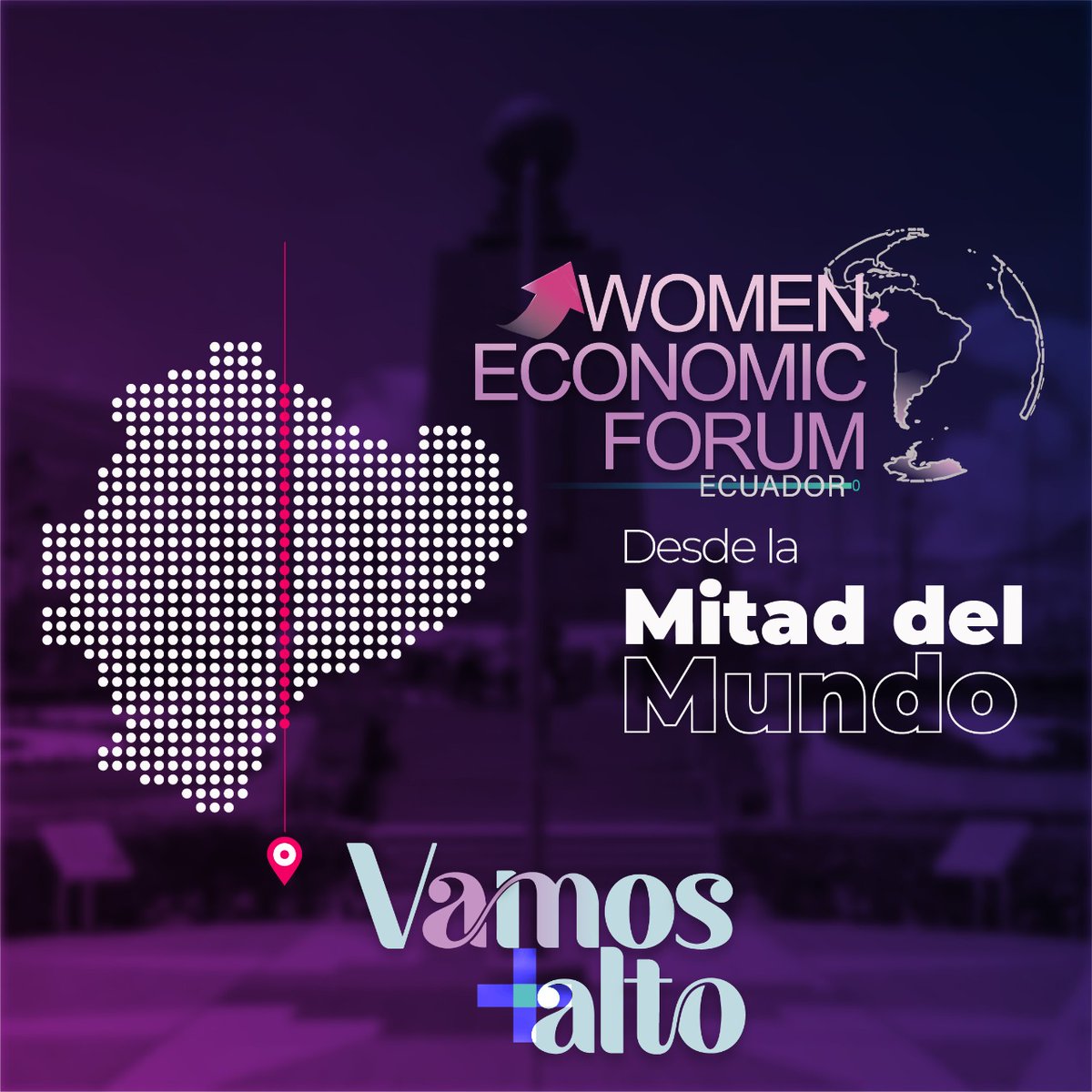 WefEcuador's tweet photo. 🇪🇨👩🏾👩🏼‍🦰👩🏻‍🦱 #Ecuador se engalana al ser anfitrión del Women Economic Forum, la plataforma internacional de #mujeres más grande del mundo, que busca ampliar las oportunidades de negocios de las mujeres y aumentar su influencia global.​🌎

🔝Con #WEFEcuador ¡Vamos más alto! https://t.co/i0USLKeeMe