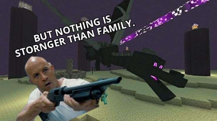 #familymeme #FastAndFurious9 #meme #minecraft #minecraftmeme #VinDiesel