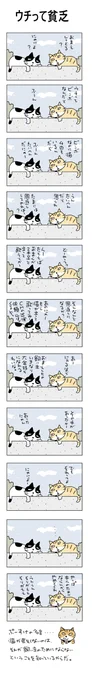 ウチって貧乏#こんなん描いてます#自作マンガ #漫画 #猫まんが #4コママンガ #NEKO3 