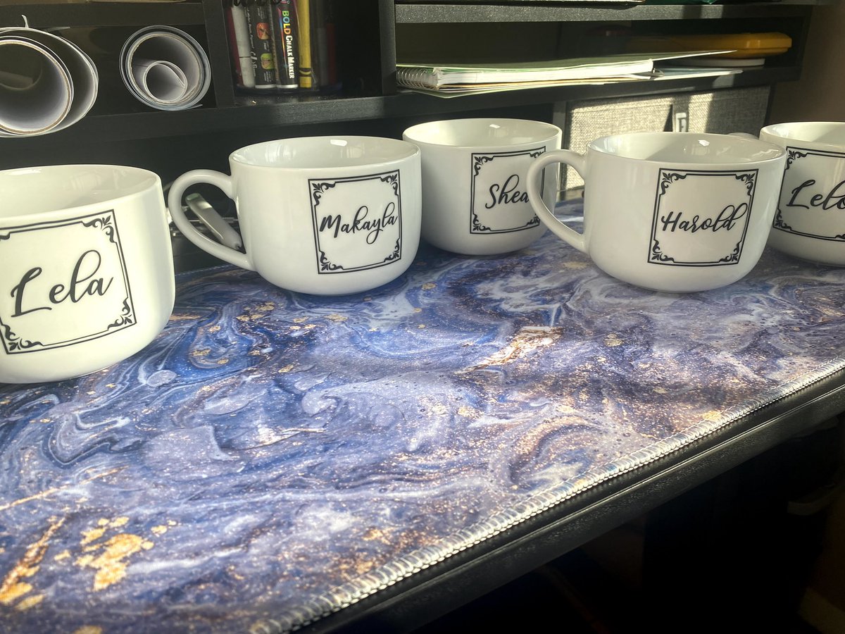 MaggysMagic's tweet photo. Custom mugs or shot glasses #cricut #ShopSmall #custommade #cricut #vinyldesigns #maggysmagic #retweet #share #mugs #shotglasses #follow #customized #cups #shots https://t.co/uJ33RbcVI5