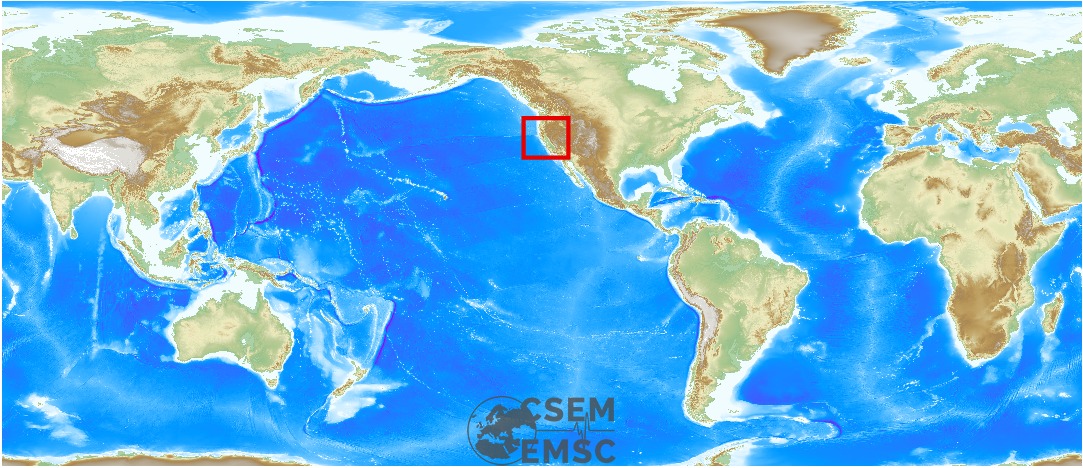 #Earthquake (#sismo) possibly felt 2 min ago in #California #United States. Felt it? See emsc-csem.org