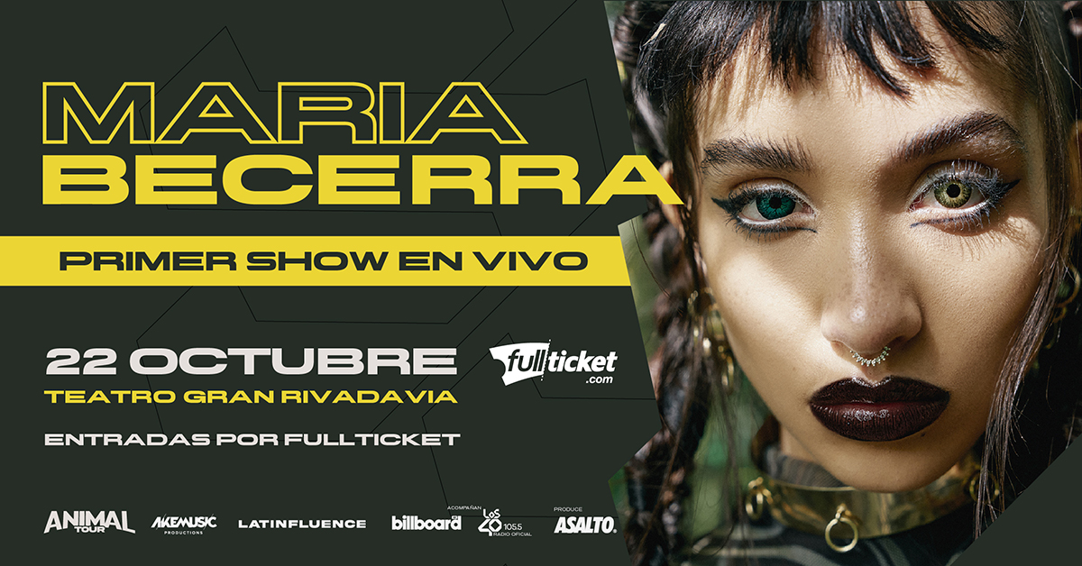 👉El 22/10 se presentará <a href="/MariaBecerra22/">LNDA 🇦🇷</a>  ¡Será su primer show en vivo, en el marco del #ANIMALTOUR! 👩‍🎤¡Vení a escuchar y cantar TODOS sus hits y pasar una noche increíble! Entradas a la venta en 🎫 fullticket.com  
<a href="/akemusic/">Ake Music</a> <a href="/latinfluence/">Latinfluence</a> <a href="/Fullticket/">anselmo farias</a> #mariabecerra
