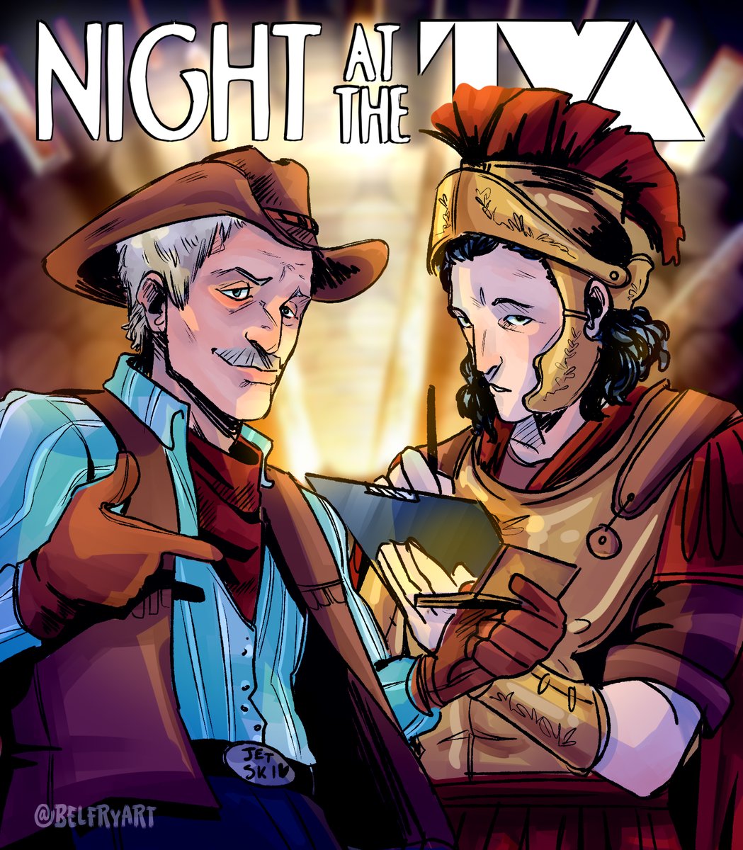 Cursed? Blursed? Now that the multiverse in #loki extends to the TVA, all I can think of is a Night at the Museum crossover universe existing out there somewhere
#art #lokius #fanart