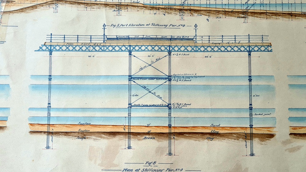 IsleOfManPRO's tweet photo. It's been wonderful to see the first restoration phase of Queen's Pier completed, 135 years after the great Ramsey landmark first opened. If you're interested in the pier's history, we hold a large number of original plans! #SeasideHistory #Heritage #IsleOfMan #Archives #Rhumsaa https://t.co/Z65vLP9qKB